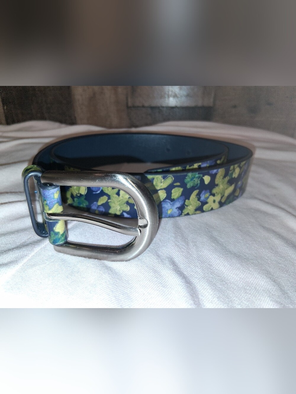 Patricia Nash Floral Leather Belt
